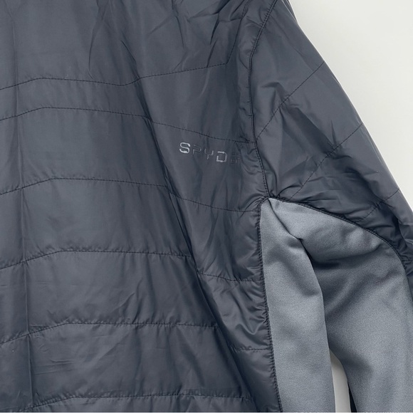 Spyder Men’s Size Large Peak Insulator puffer black jacket coat lightweight New - Picture 13 of 14